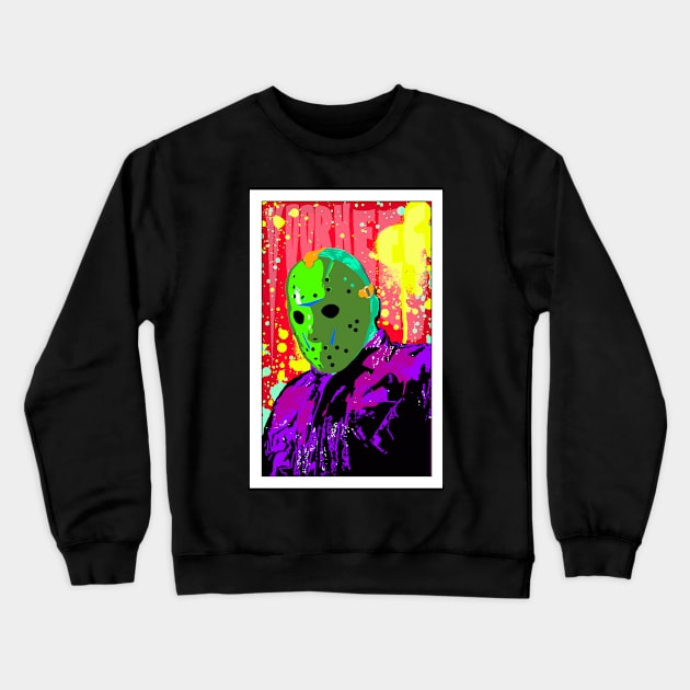 Psychadelic Voorhees 1 Crewneck Sweatshirt by crowjandesigns